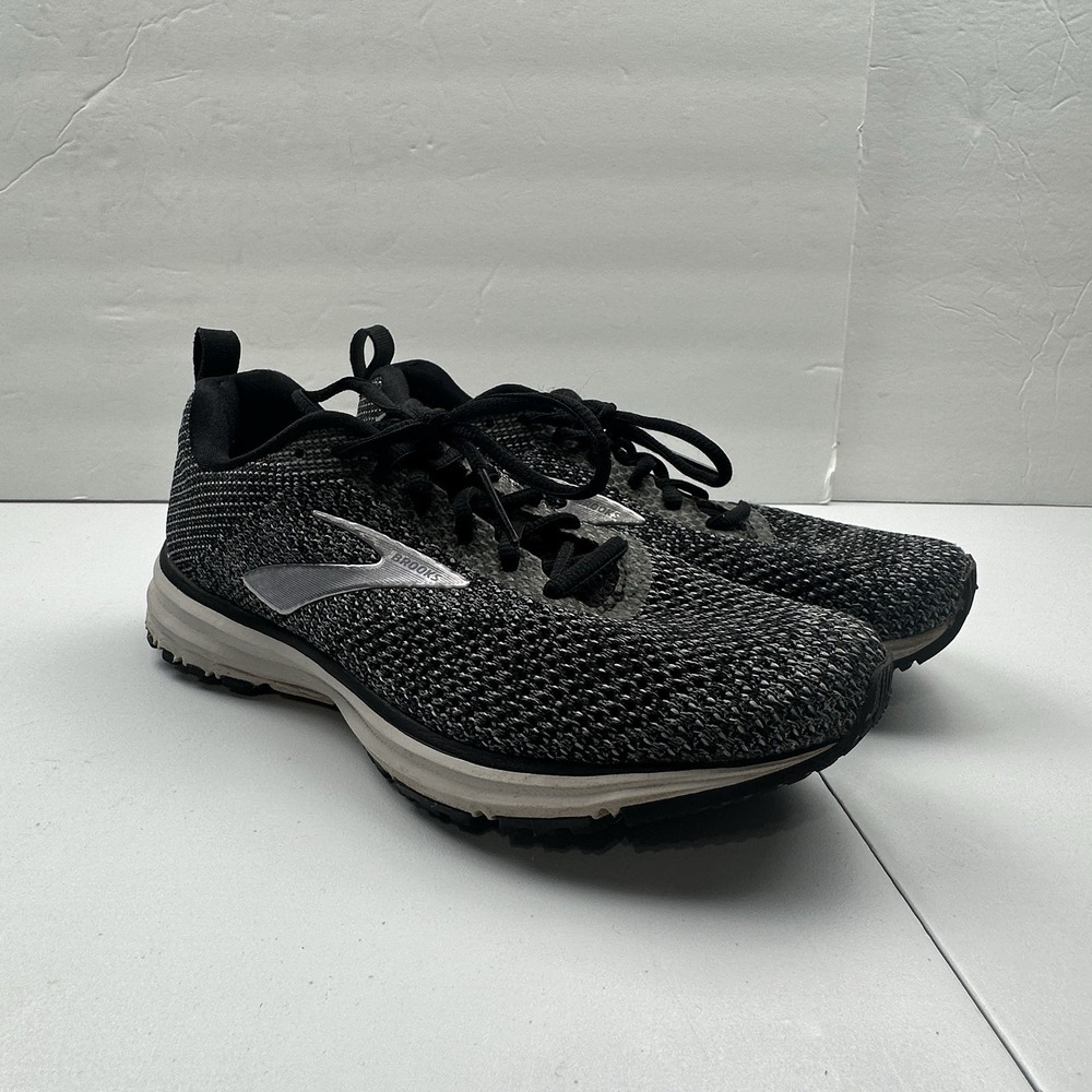 Brooks Transmit Running Shoes Womens 7 Black Oreo Running Treadmill